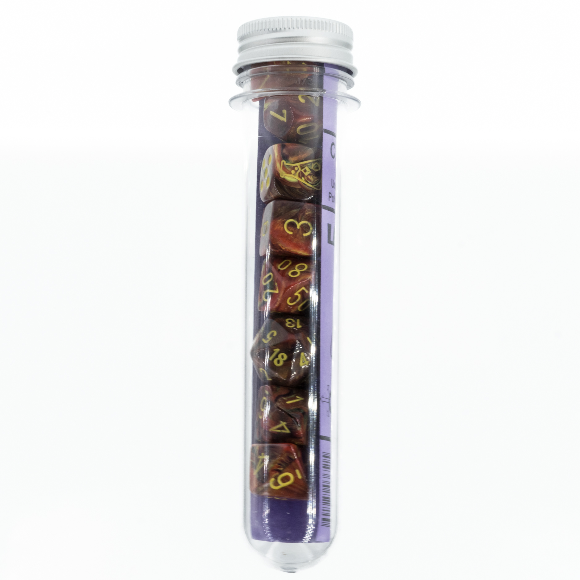 LabDice Vortex® Underworld/yellow  Set 8 Stück