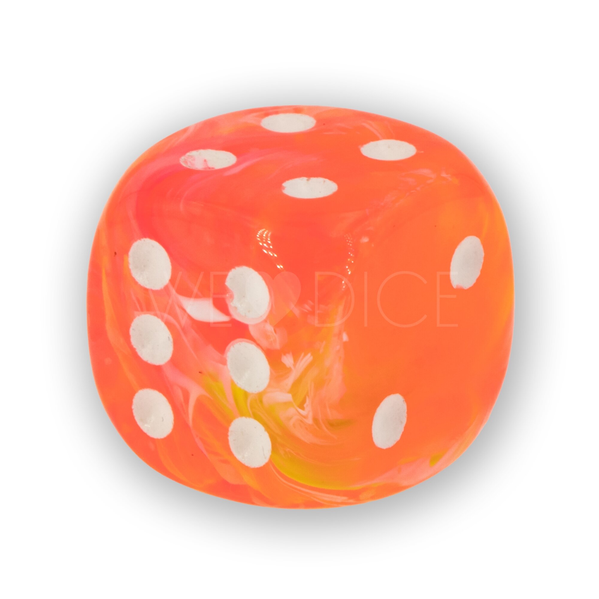 Festive® Dahlie / weiß 12mm W6 Würfel mit Punkten (1 Stück)