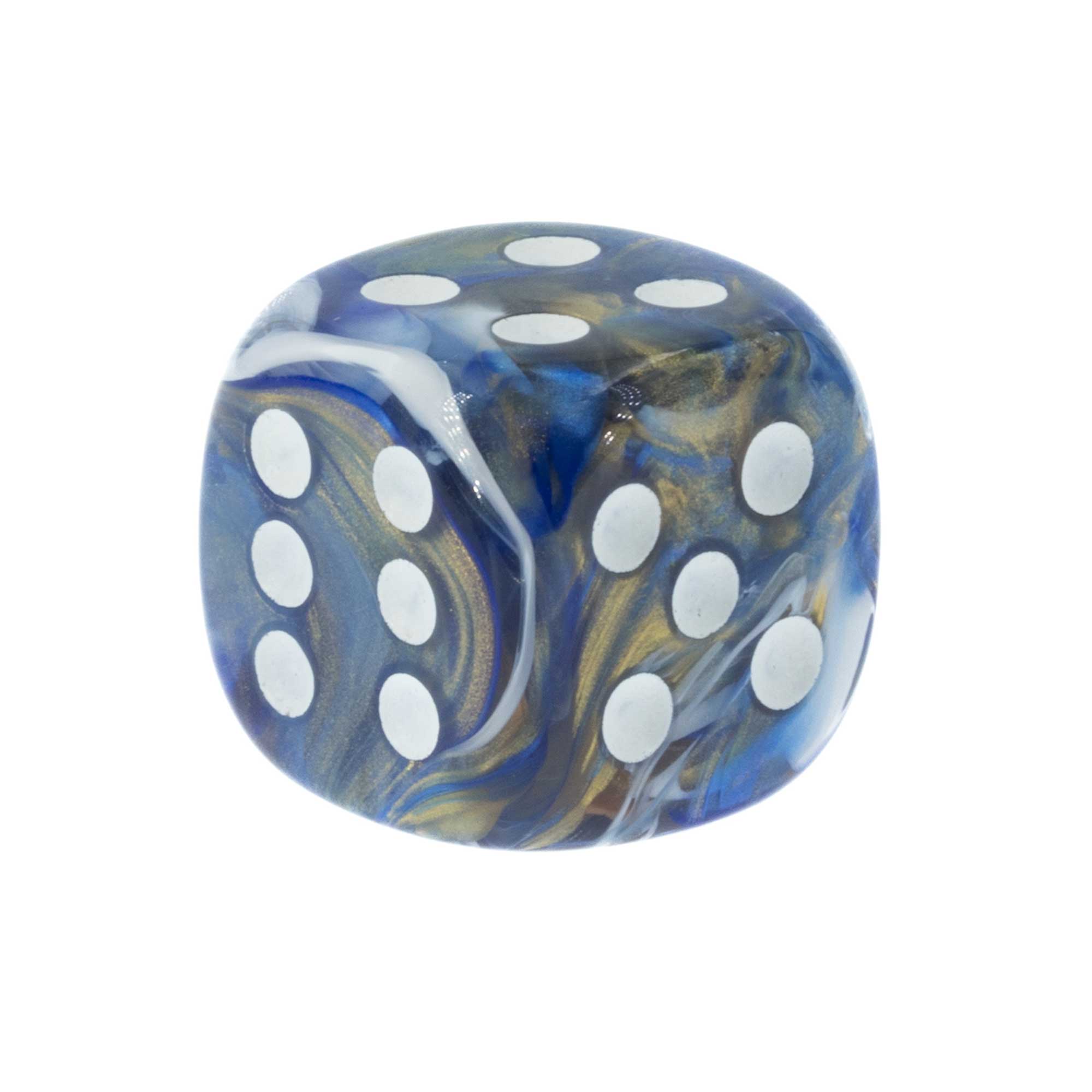 18mm  D6 Dice in blue Aurelia