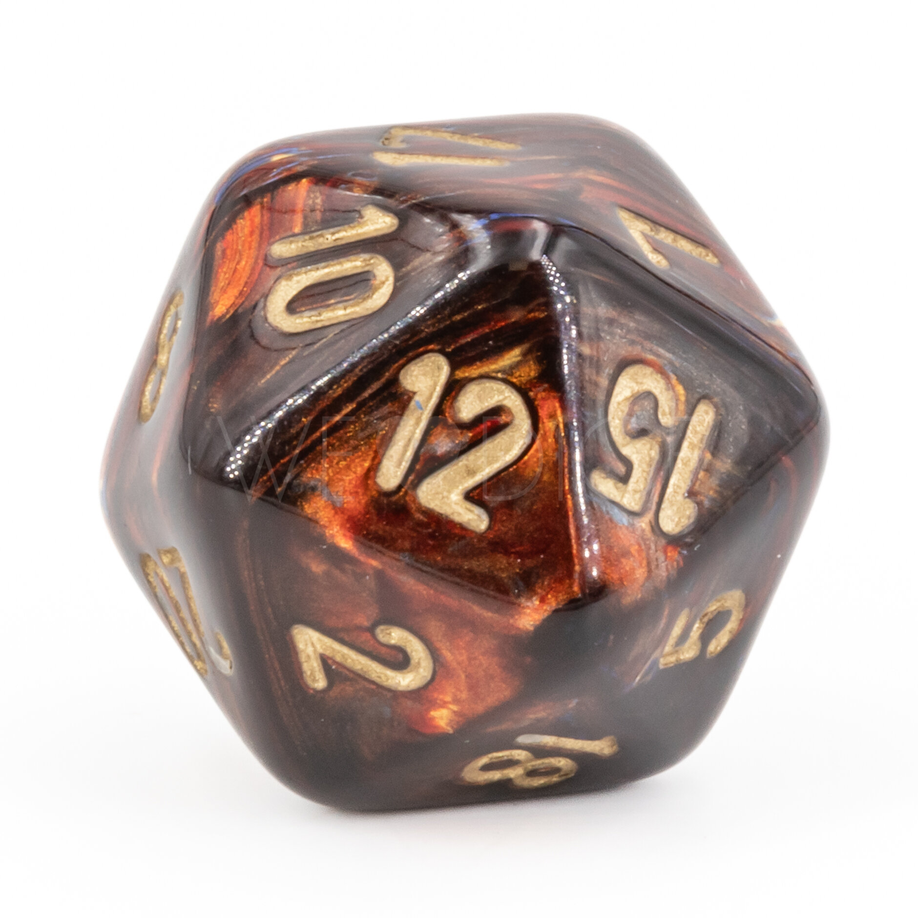 W20 Scarab® Blue Blood / Gold Mega-hedral™ 