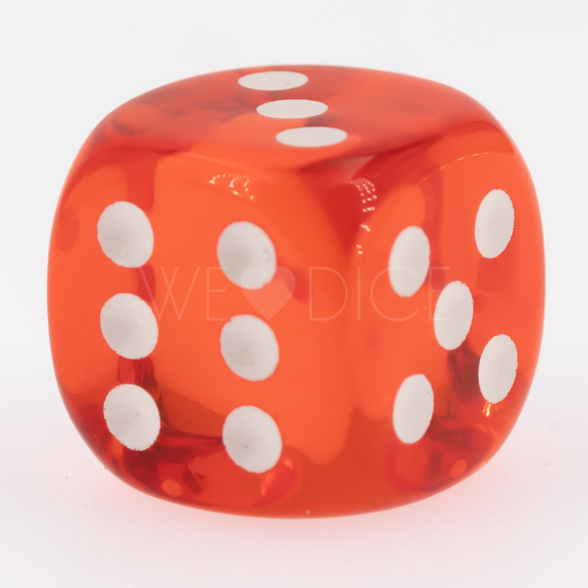 Transparent Orange / weiß 16mm