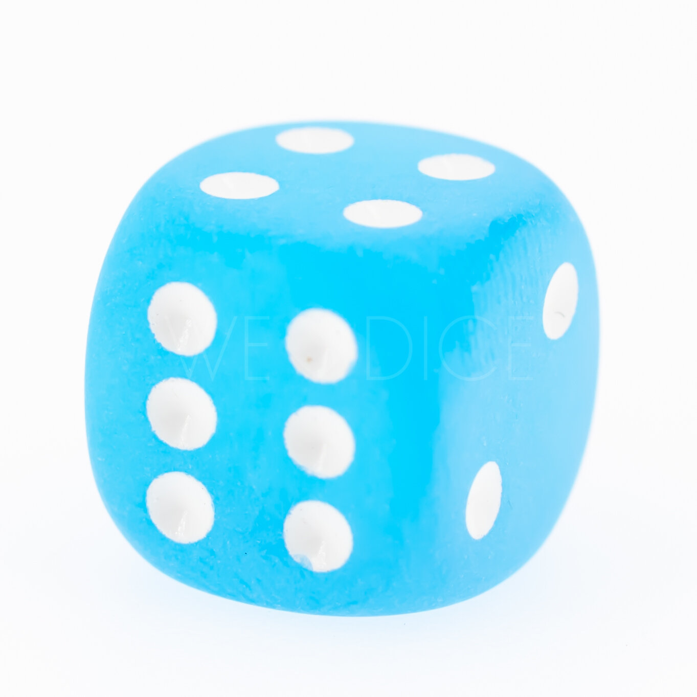 Frosted Karibikblau / Weiß 16mm