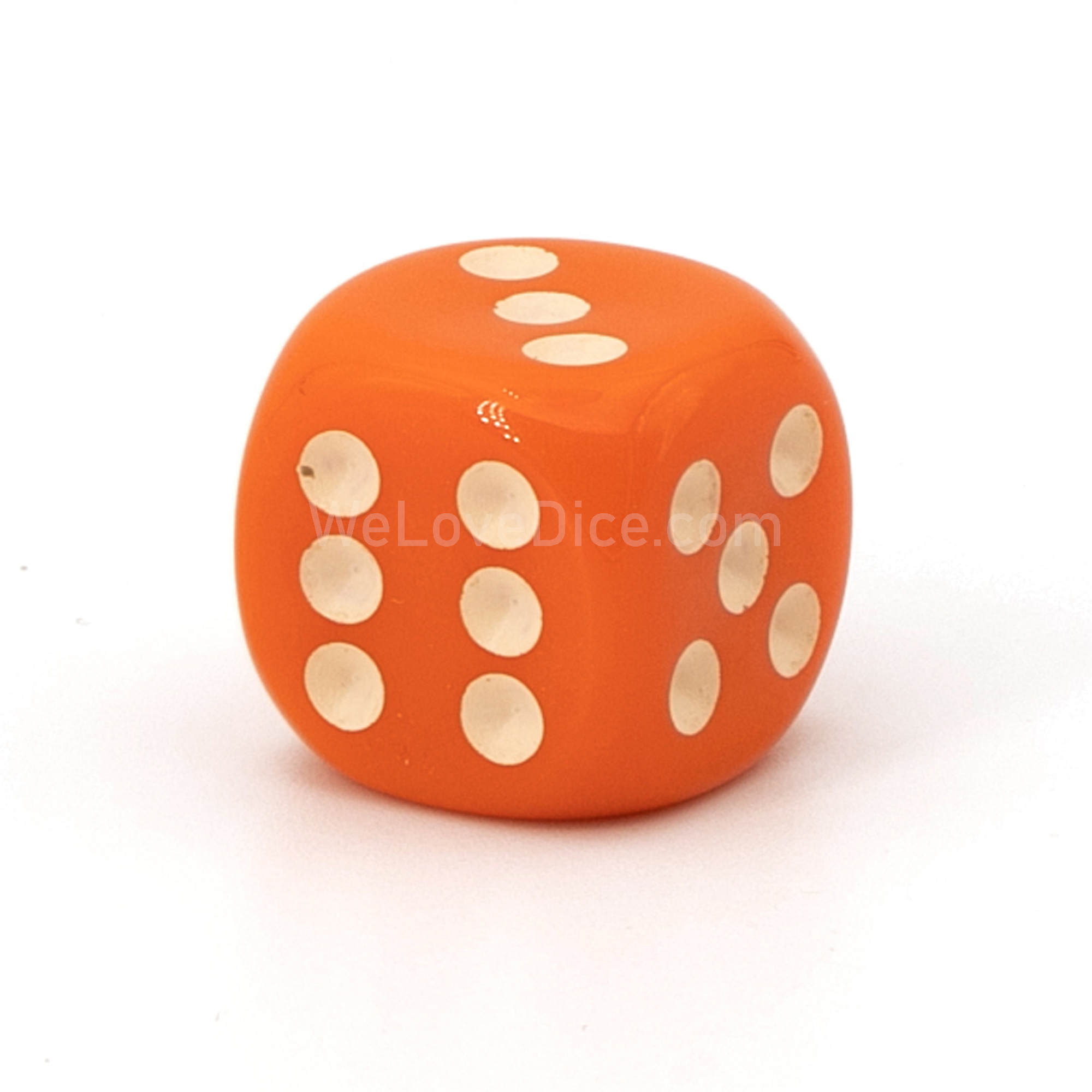 16mm W6 Würfel in Orange