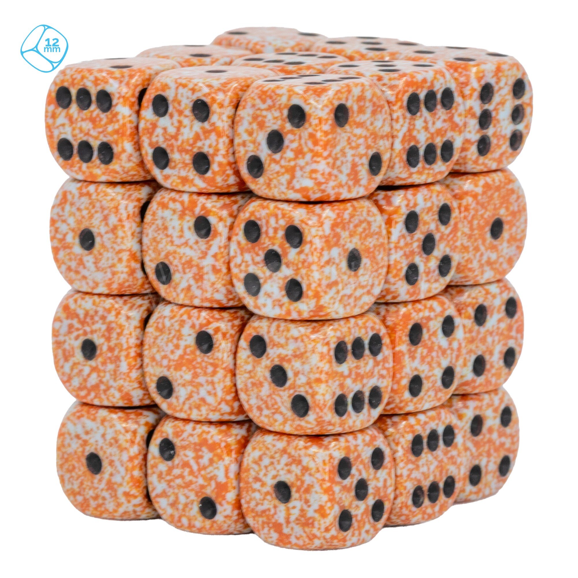 Speckled® Rust / black 12mm W6 Würfel Set (36 Würfel)