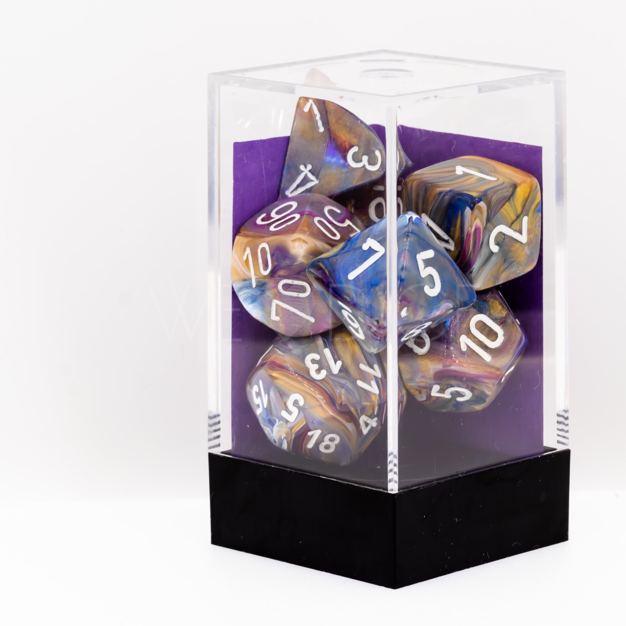 Festive® Polyhedral Circus / Schwarz 7-Würfel Set