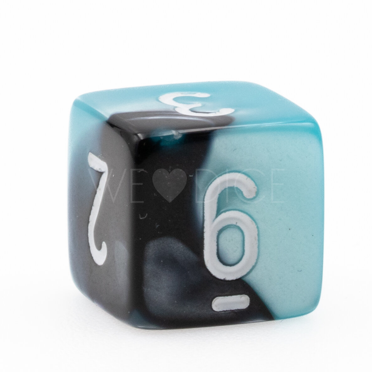 Gemini® Black-Shell / white  D6 