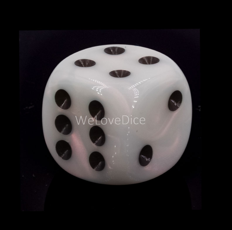 18mm W6 Würfel in weiß / schwarz