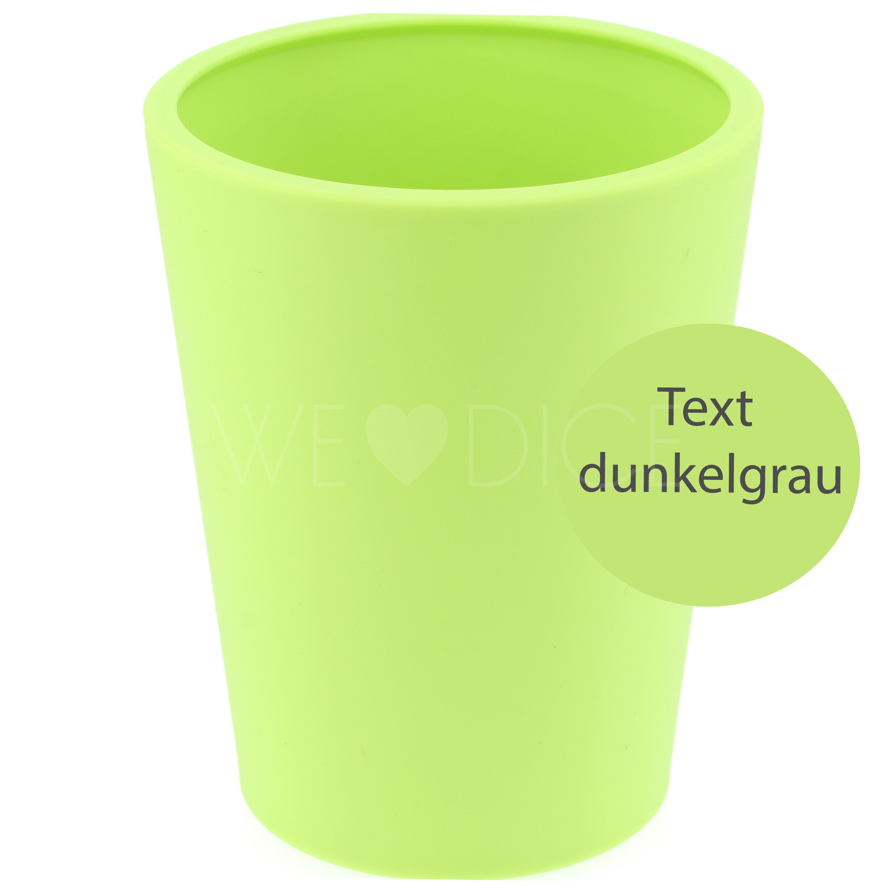Dein Personalisierter - Dice Cup flex - Würfelbecher in neon grün