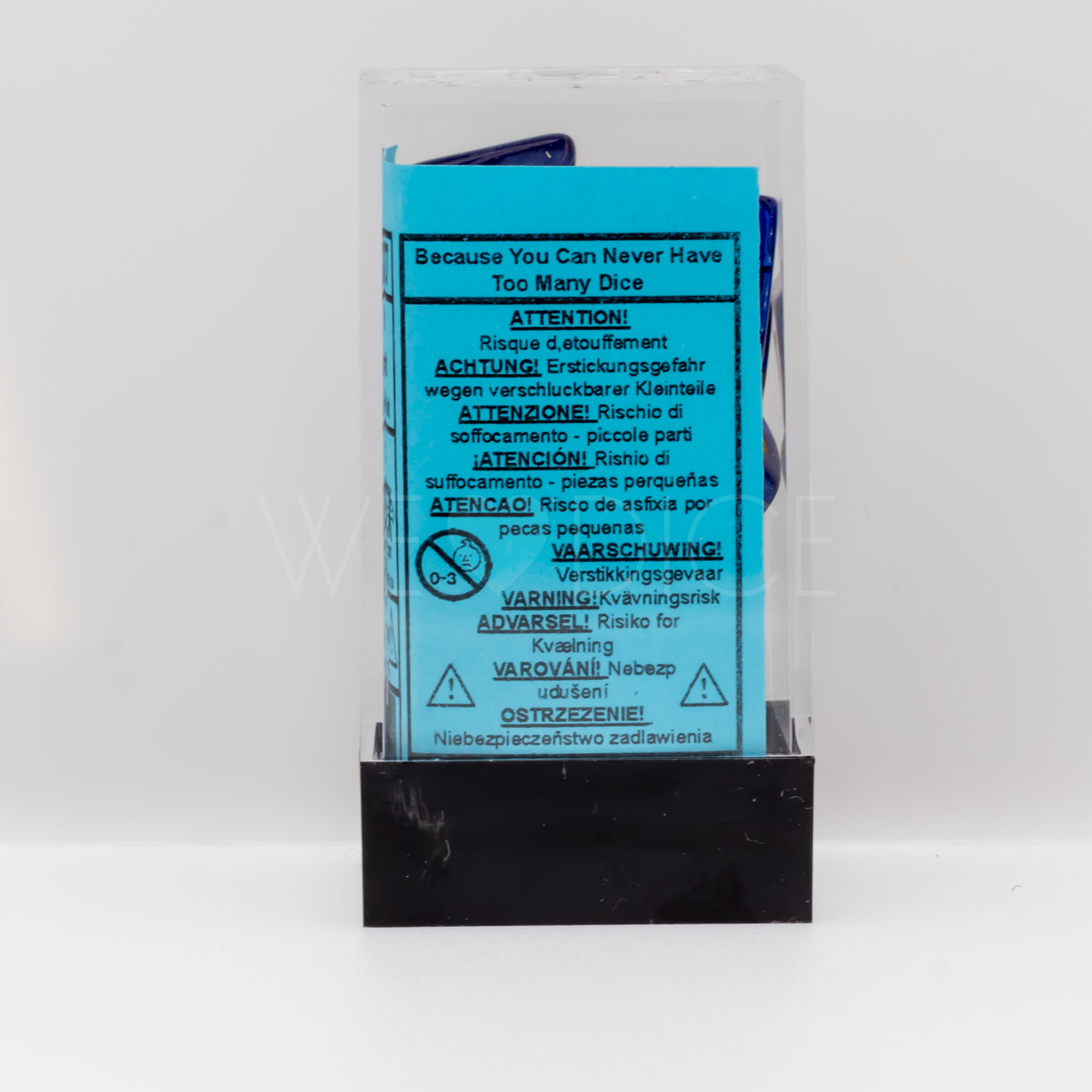 Scarab® Polyhedral Königsblau / Gold 7-Würfel Set