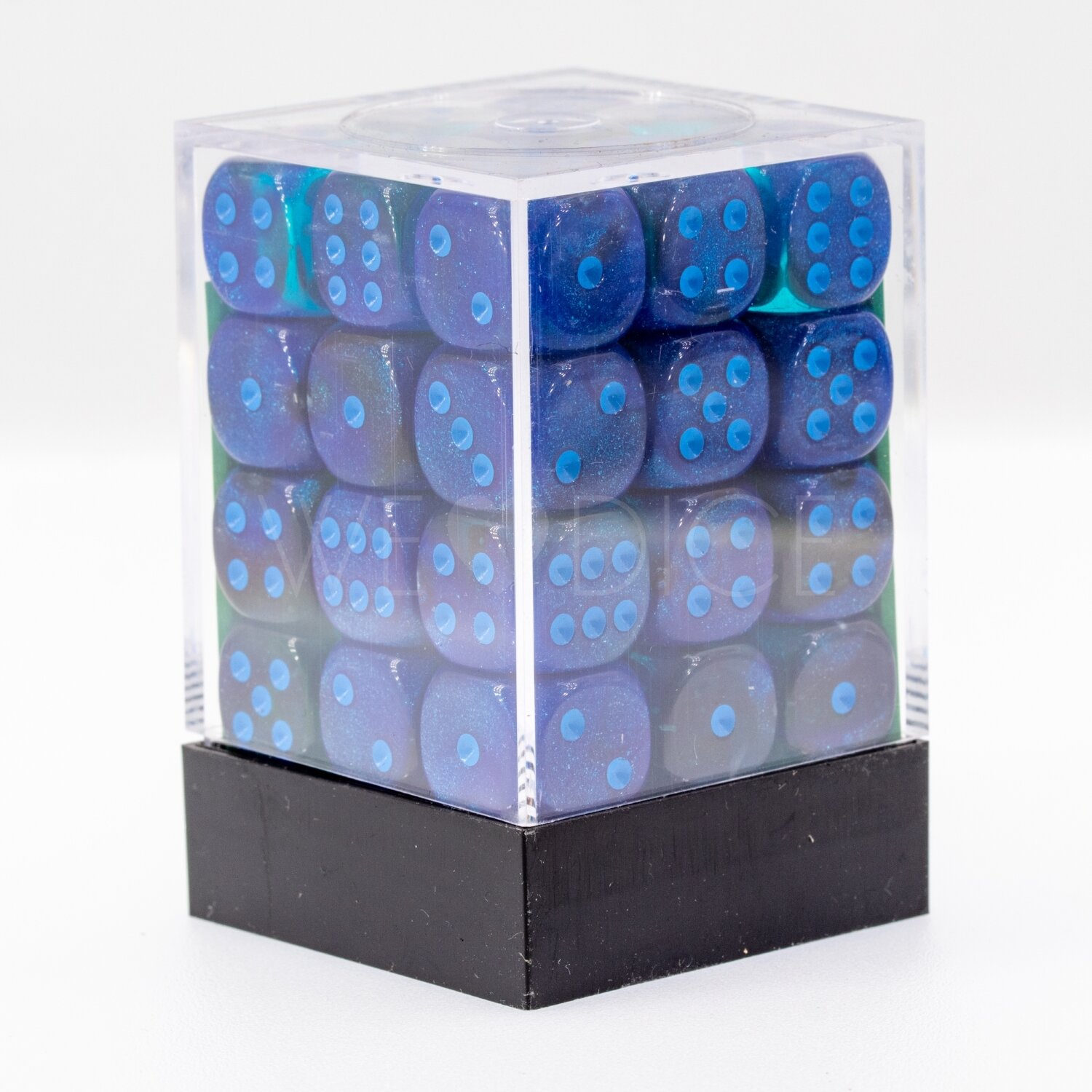 Gemini® Blau-Blau / hellblau 12mm W6 Würfel Set (36 Würfel)
