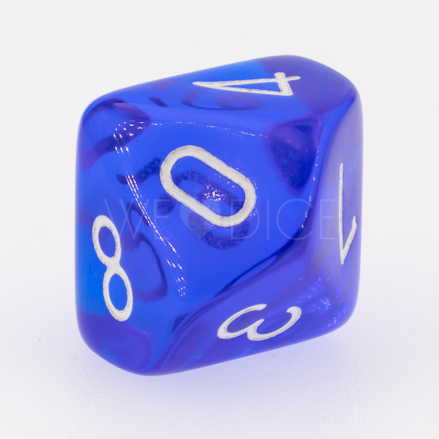 Transparent Blau / weiß  W10