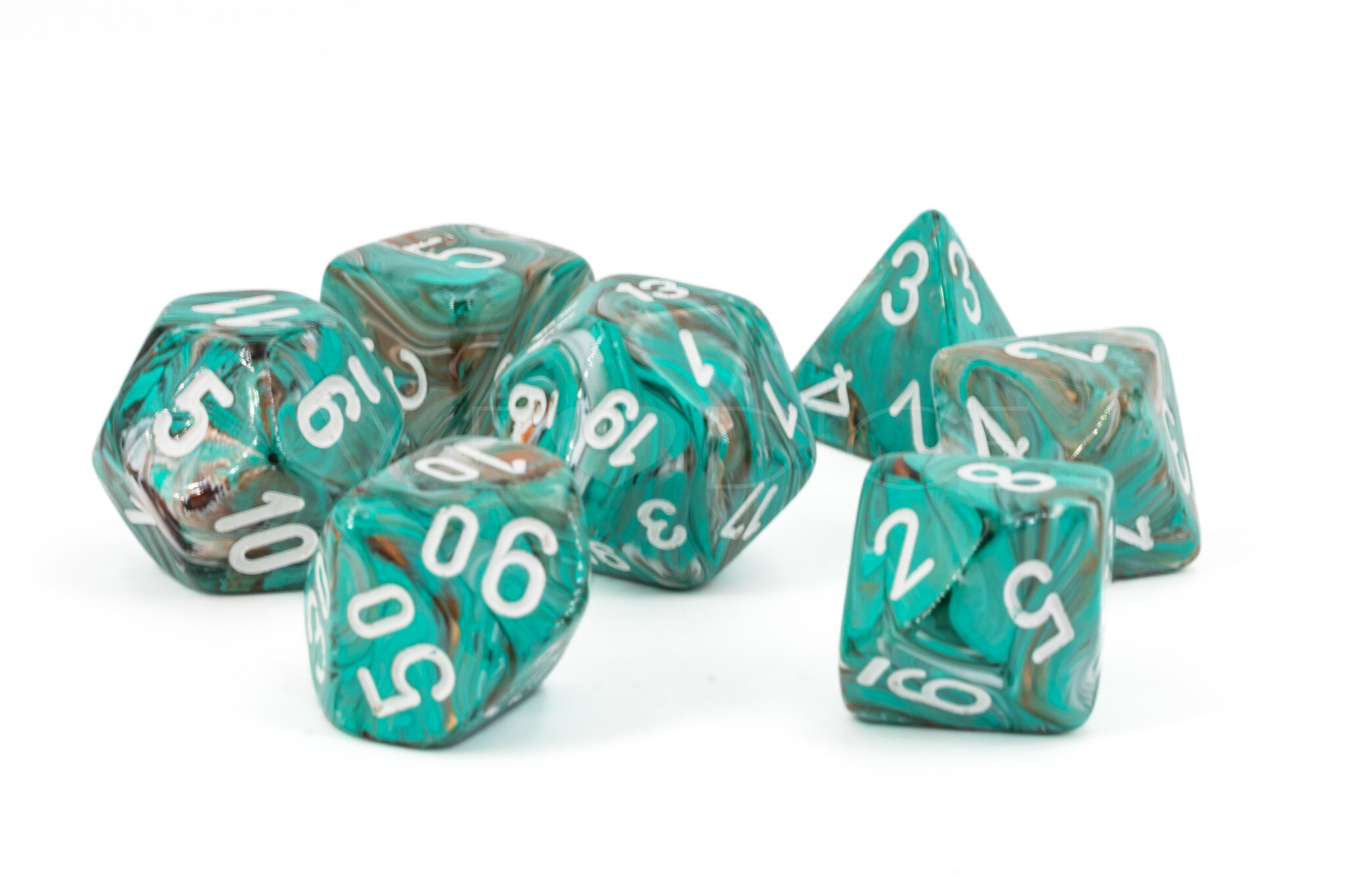 marble Mega-hedral™  Polyhedral Oxi-Copper™ w/white 7-DieSet