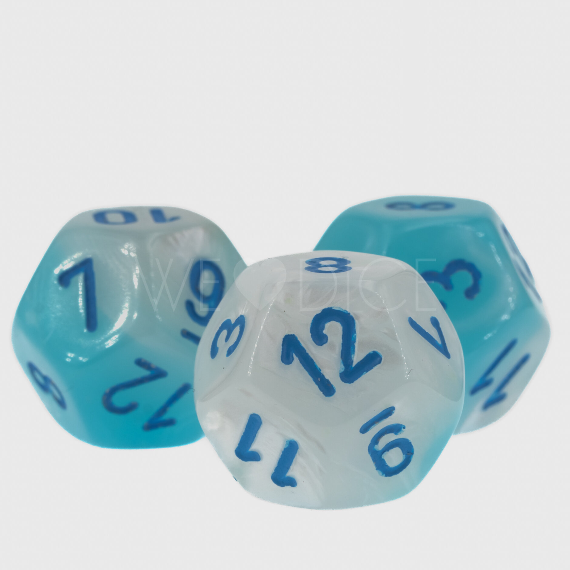 Gemini® Perltürkis-weiß / blau  W12 