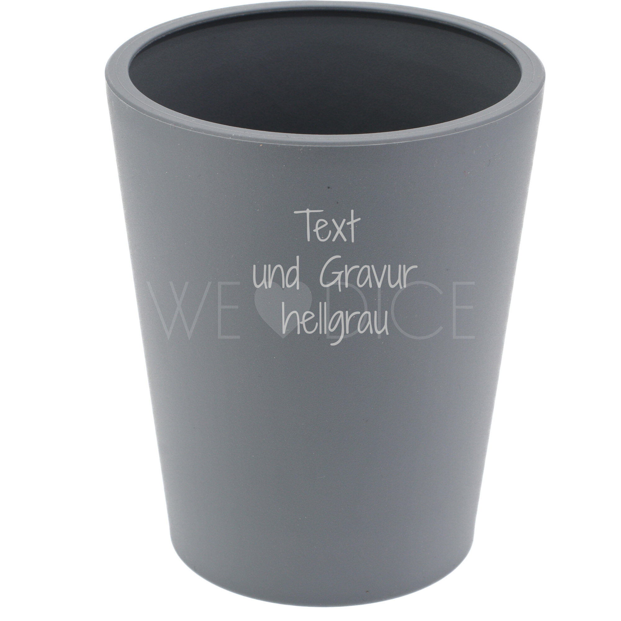 Dein Personalisierter - Dice Cup flex - Würfelbecher in grau