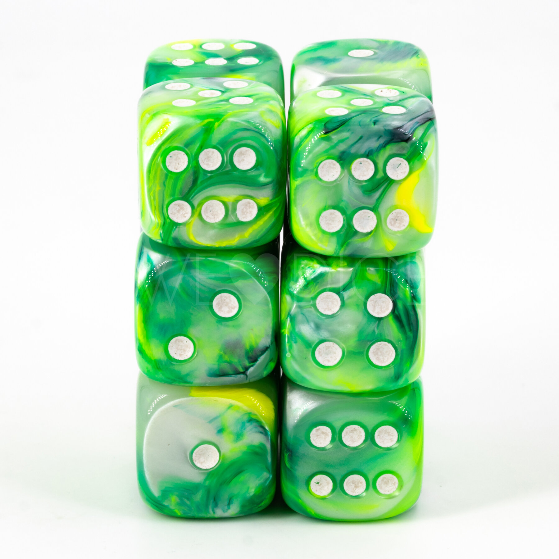 Serica grün / weiss 18mm W6 Set (12 Stück)