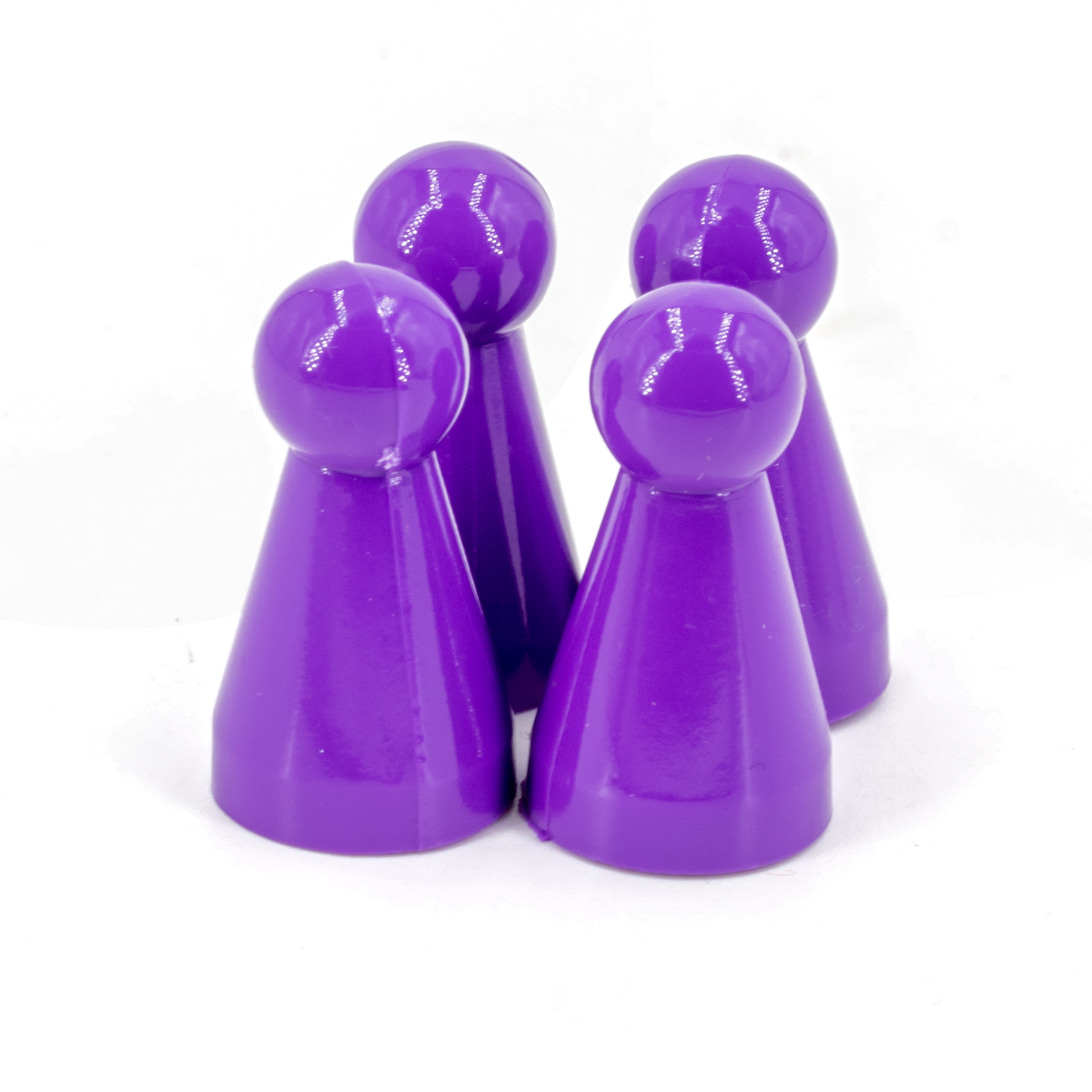 Game Figures in forest violet Silk