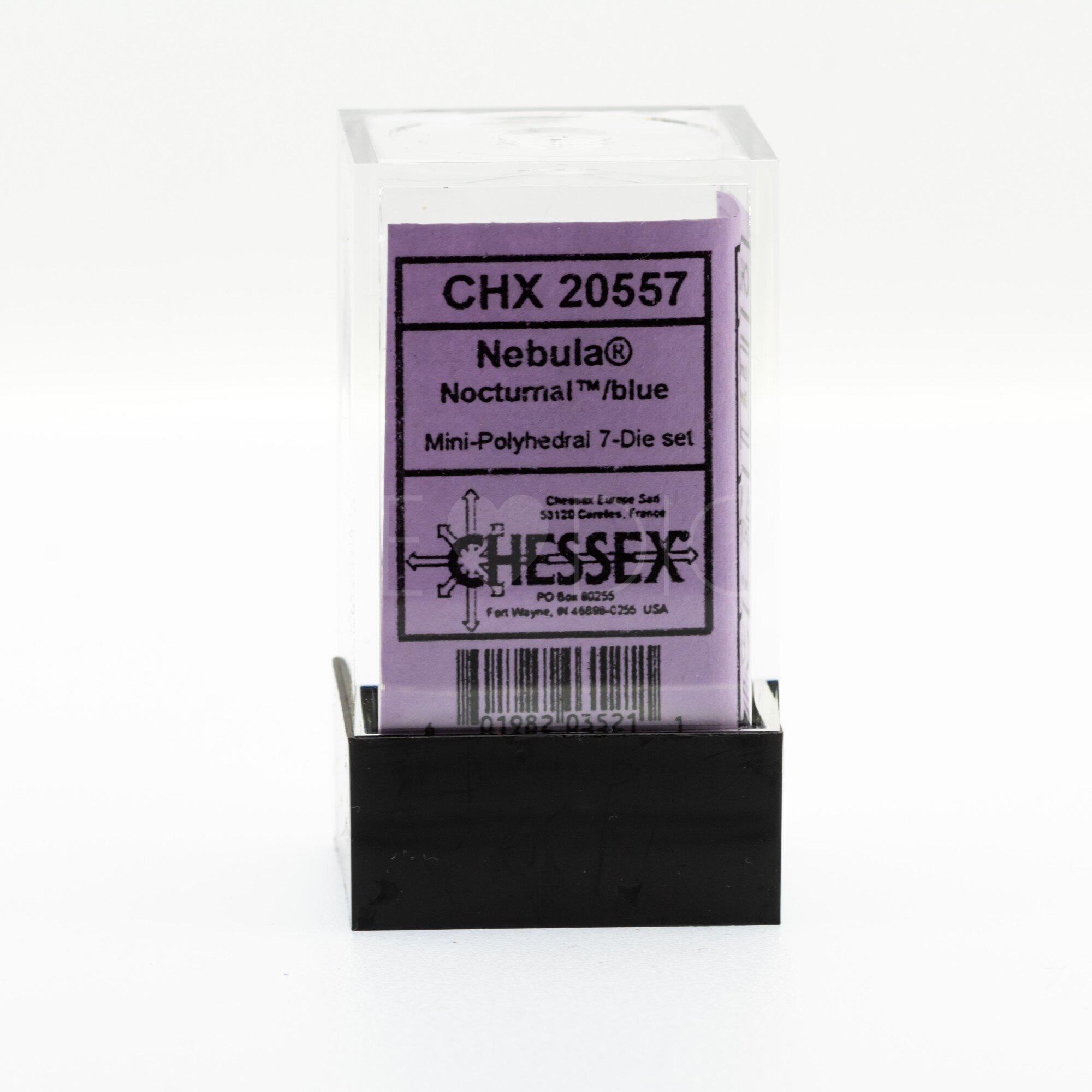 Mini-hedral Nebula® Polyhedral Nocturnal / blau 7-Würfel Set