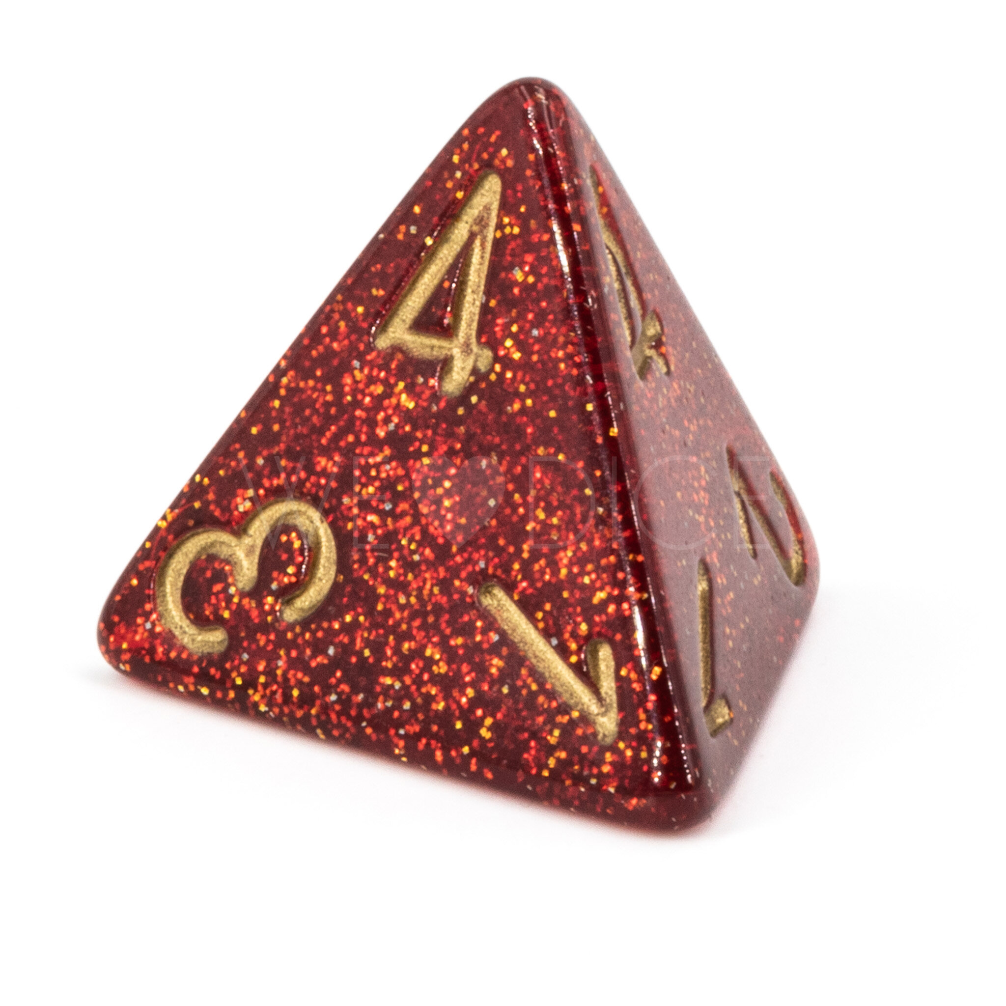 W4 Glitter Ruby / Gold Mega-hedral™ 