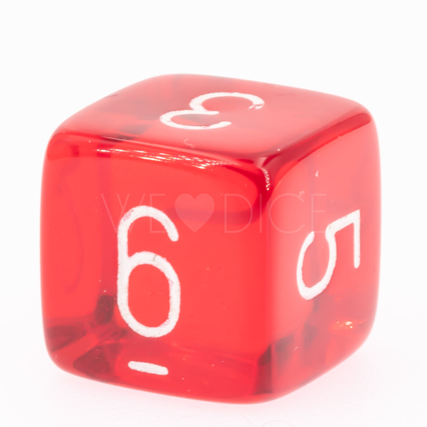 Transparent Rot / weiß  W6