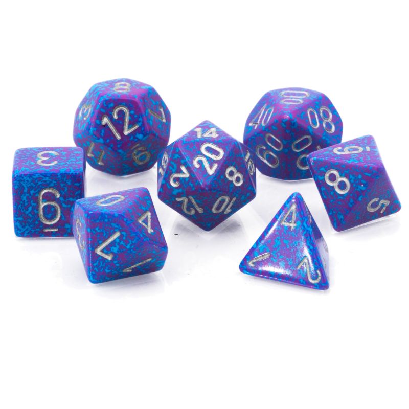 Speckled® Polyhedral Silver Tetra 7-Würfel Set