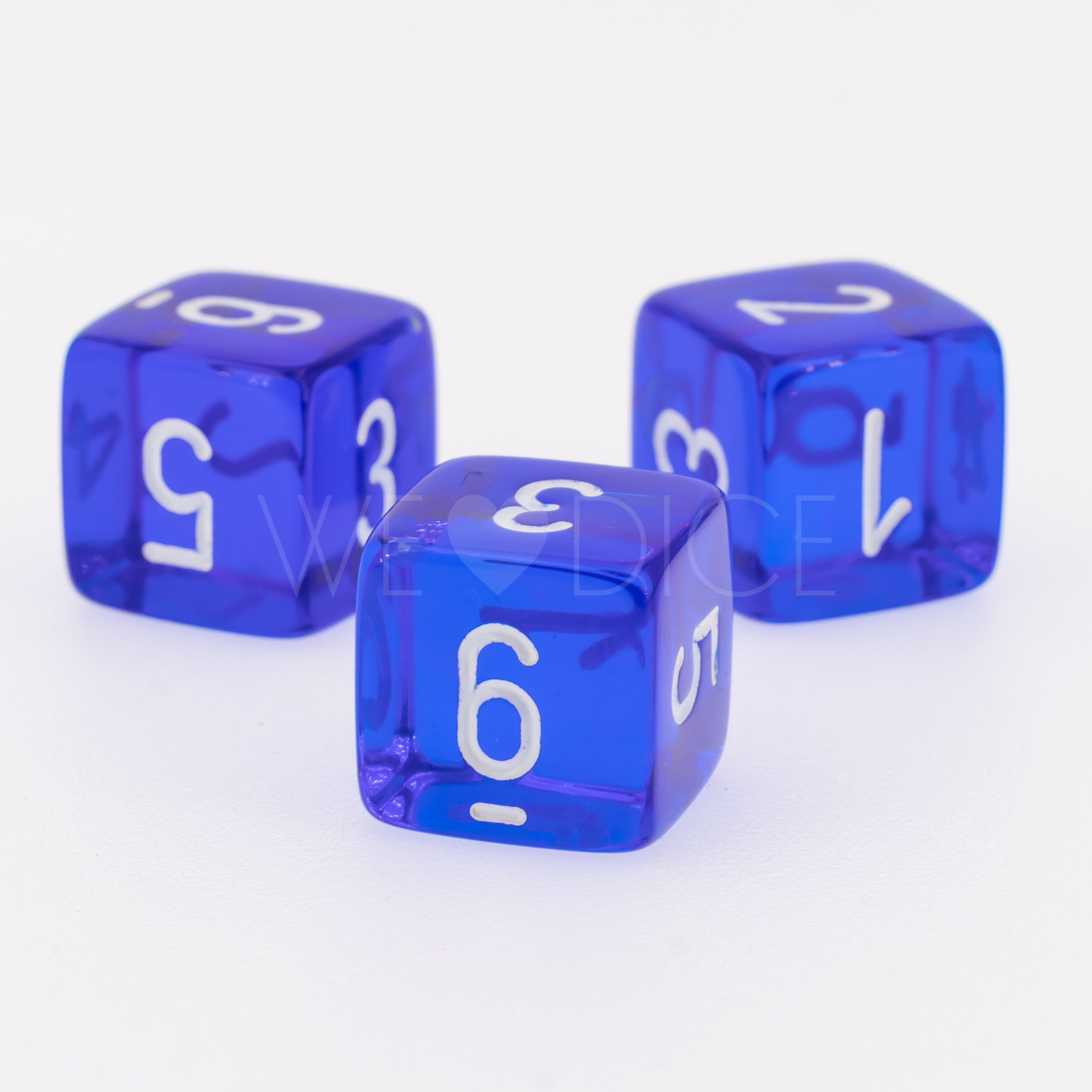 Transparent Blau / weiß  W6