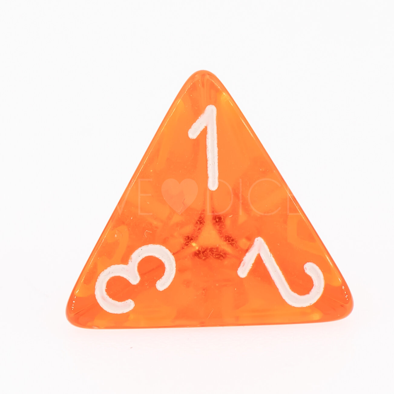 Transparent Orange / weiß  W4