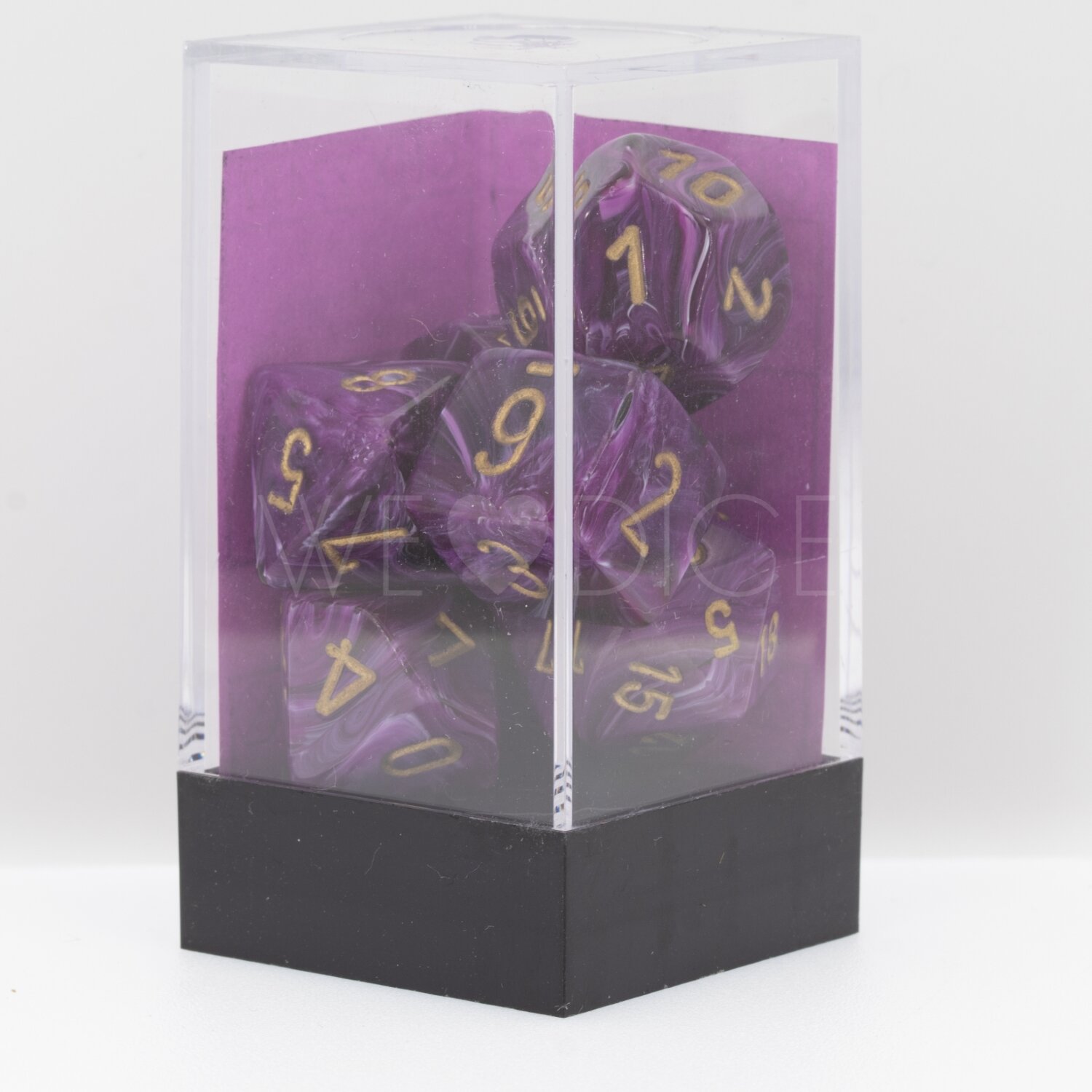 Vortex® Polyhedral Lila / Gold 7-Würfel Set