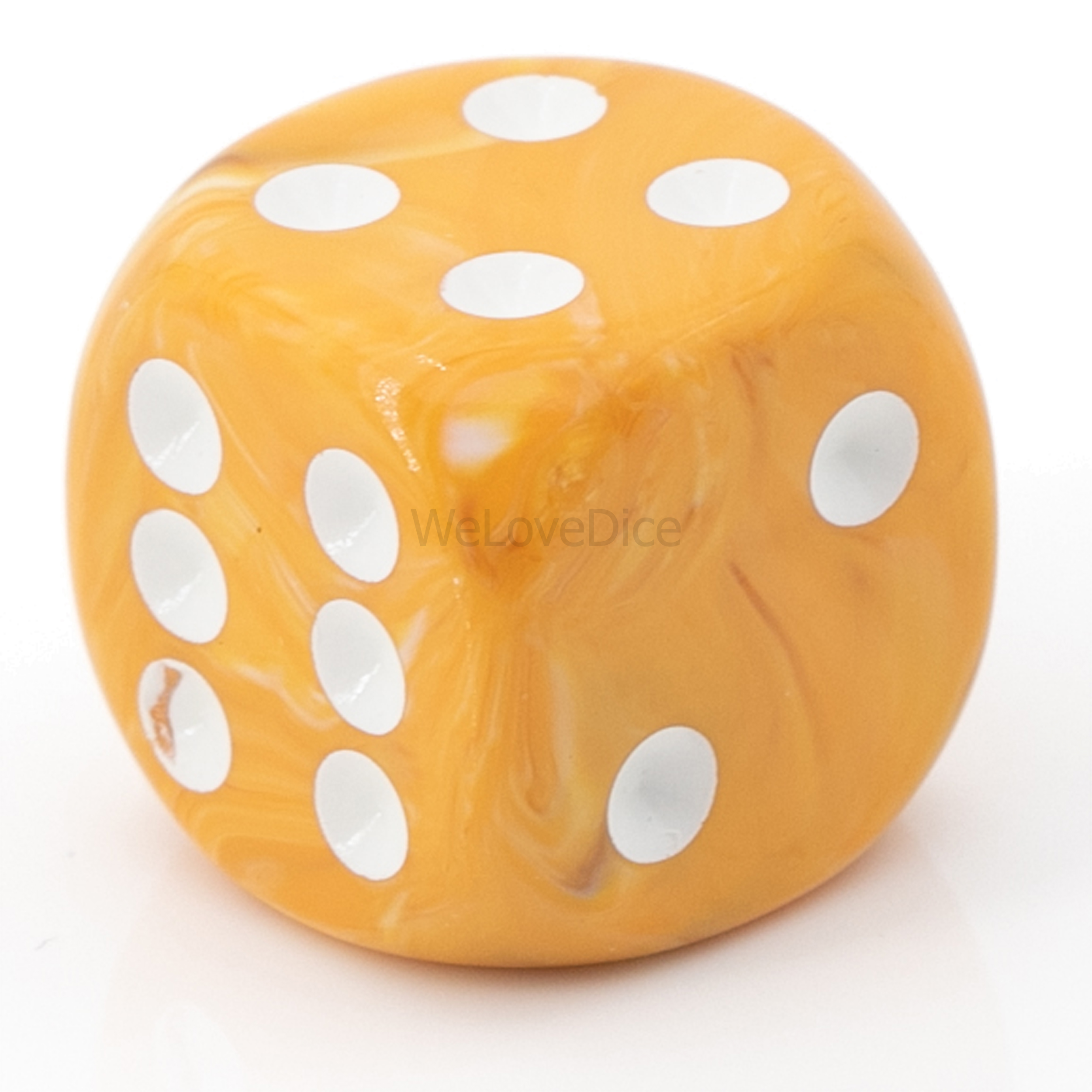 16mm  D6 Dice in yellow / white