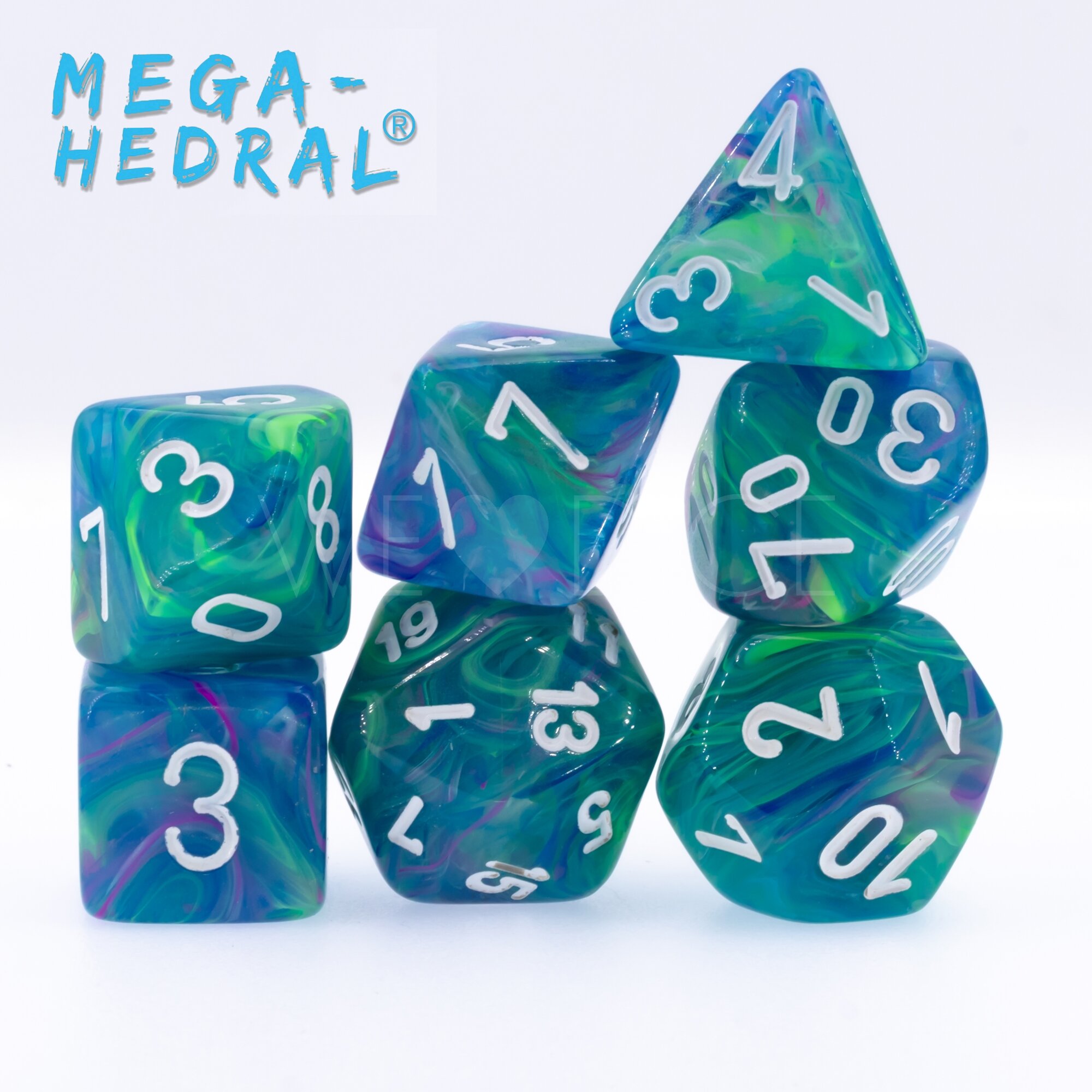 Festive® Mega-hedral™  Polyhedral Waterlily / white  7-DieSet