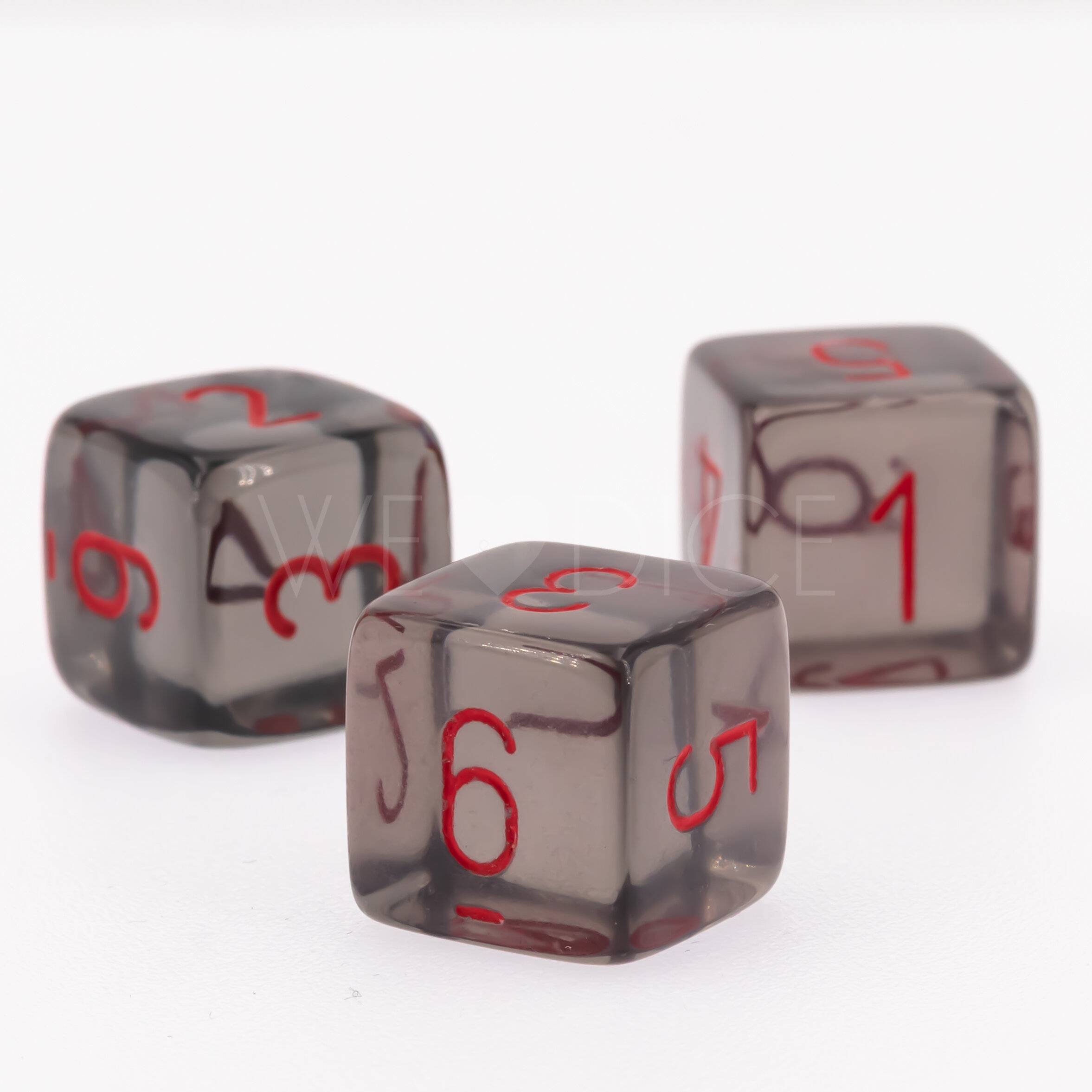 Transparent Rauch / rot  W6