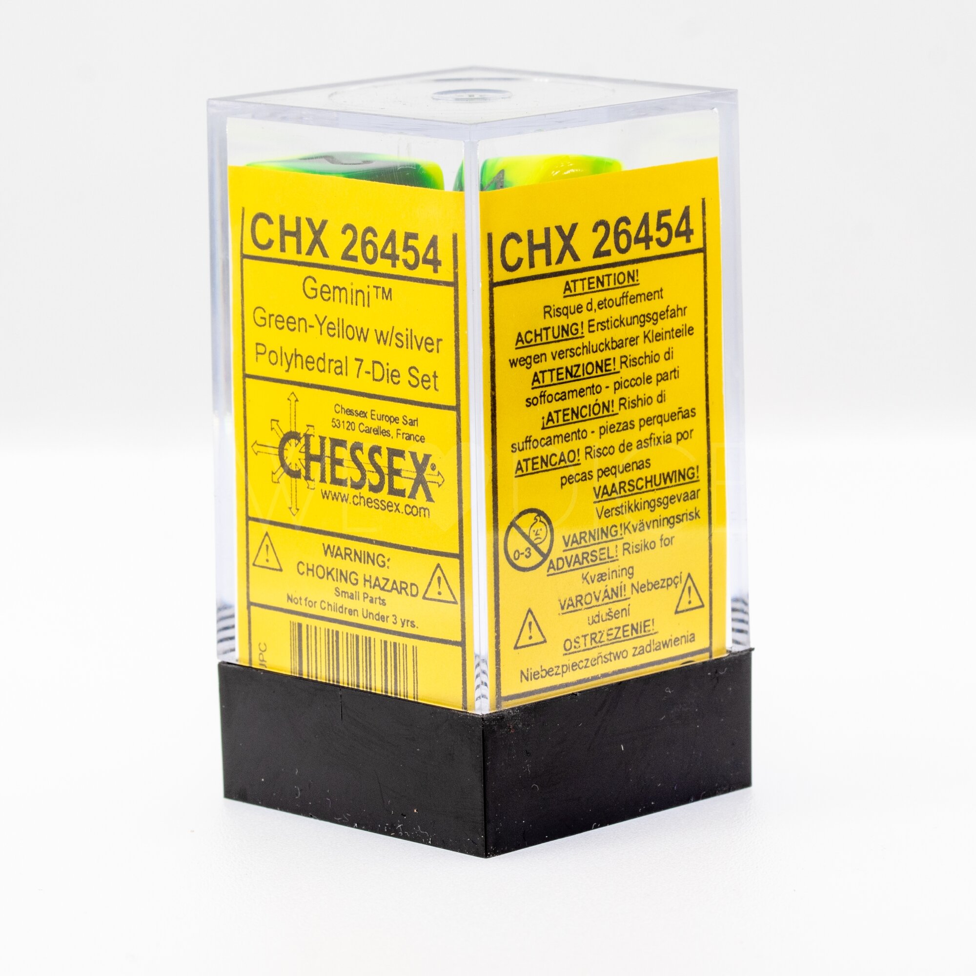 Gemini® Polyhedral Grün-Lila / gold 7-Würfel Set