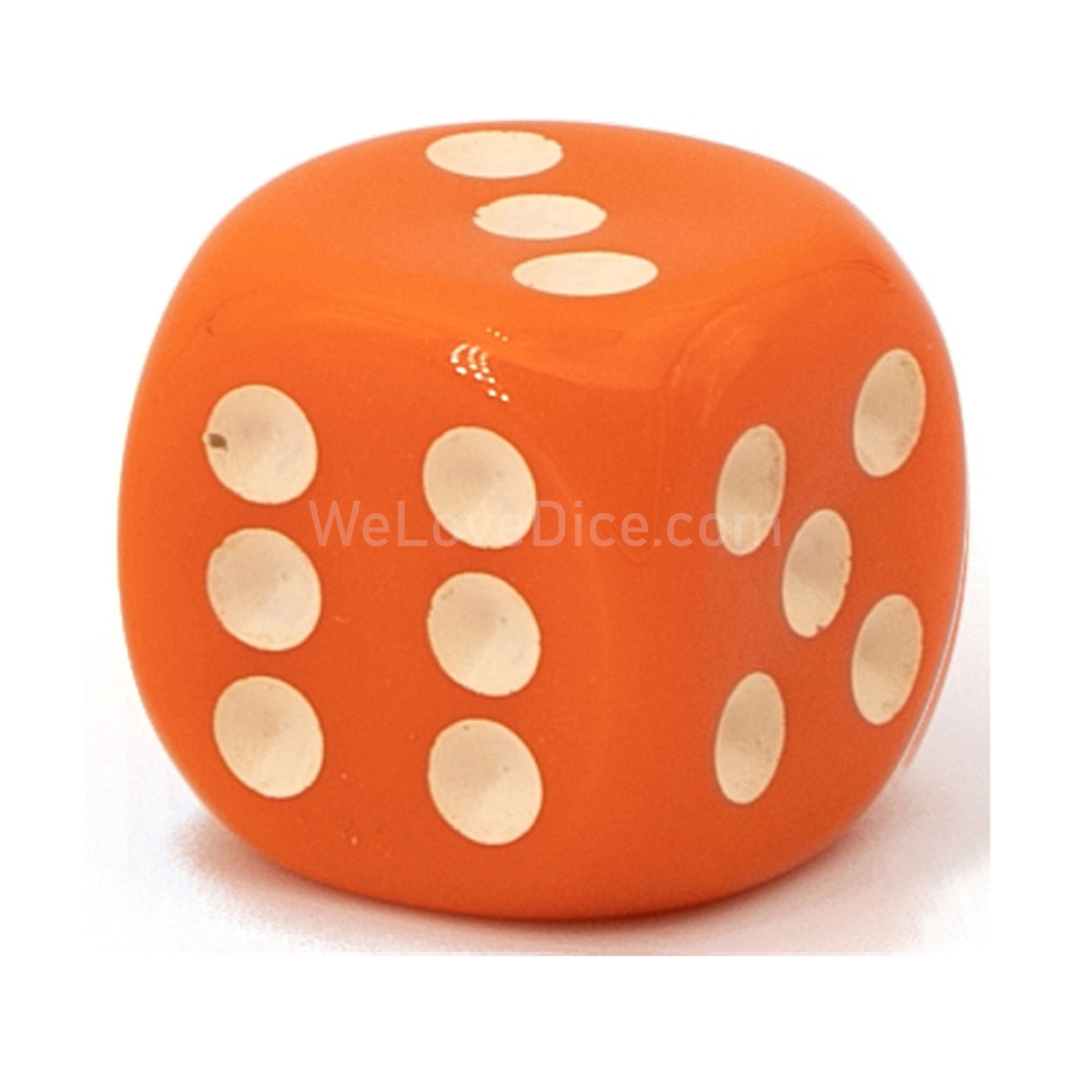 22mm W6 Würfel in Orange