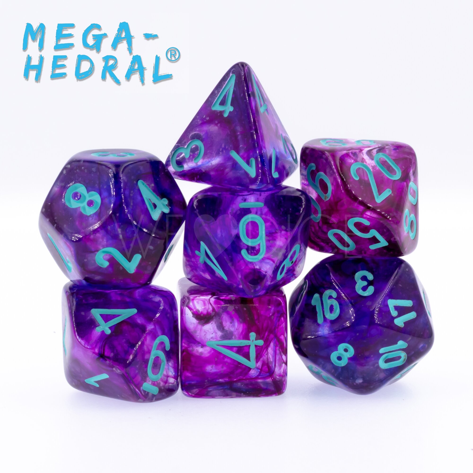 Nebula®, Luminary™ Mega-hedral™  Polyhedral  Nocturnal™/turquoise Luminary™  7-DieSet