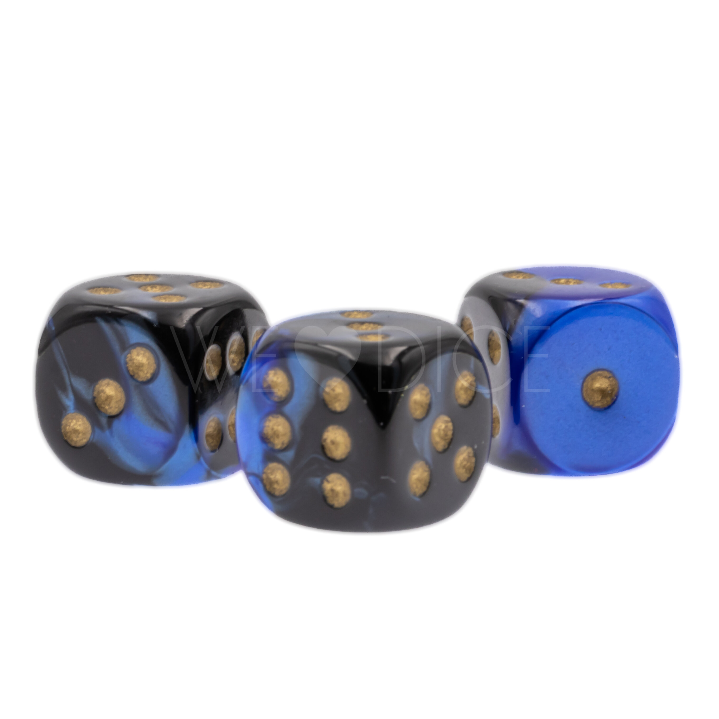 Gemini® Schwarz-Blau / gold 16mm