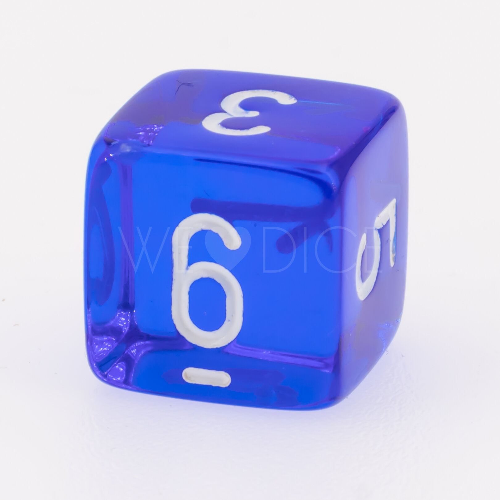 Transparent Blau / weiß  W6