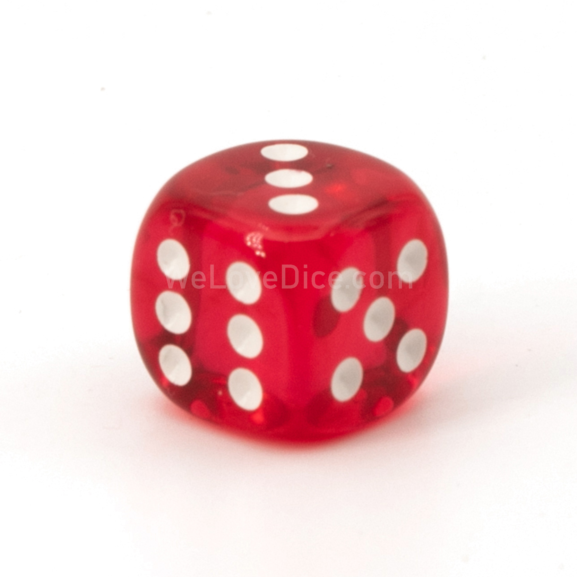 16mm W6 Würfel in fuchsia / weiss