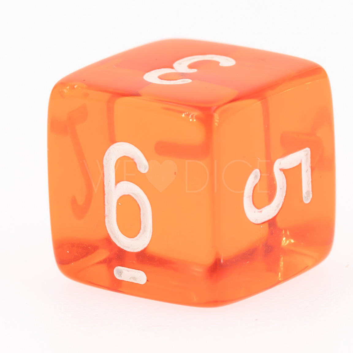 Transparent Orange / weiß  W6