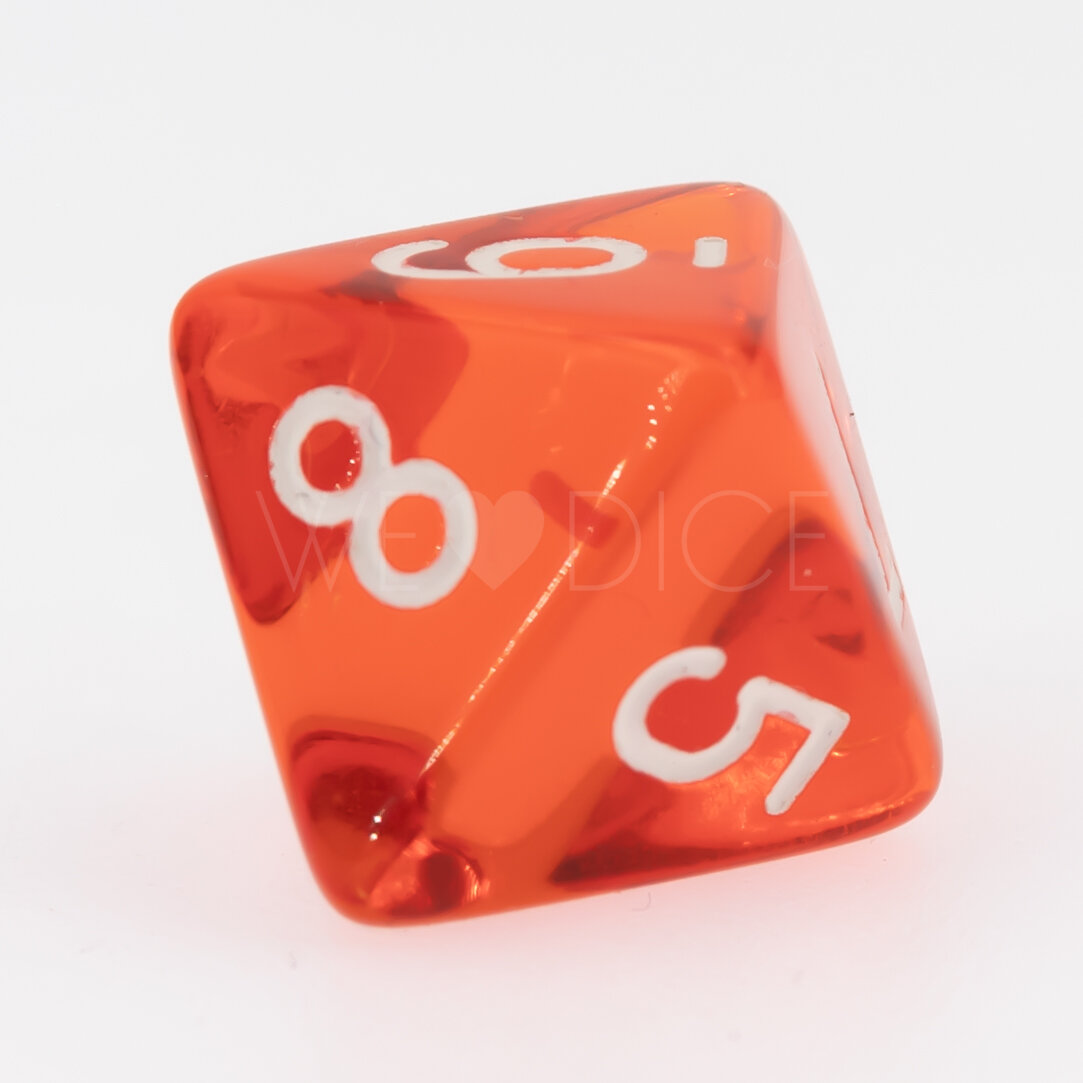 Transparent Orange / weiß  W8