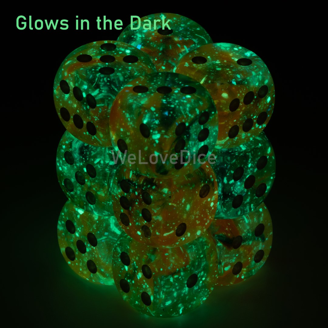 Nebula® Spring / Weiß 16mm W6 Würfel Set (12 Würfel)