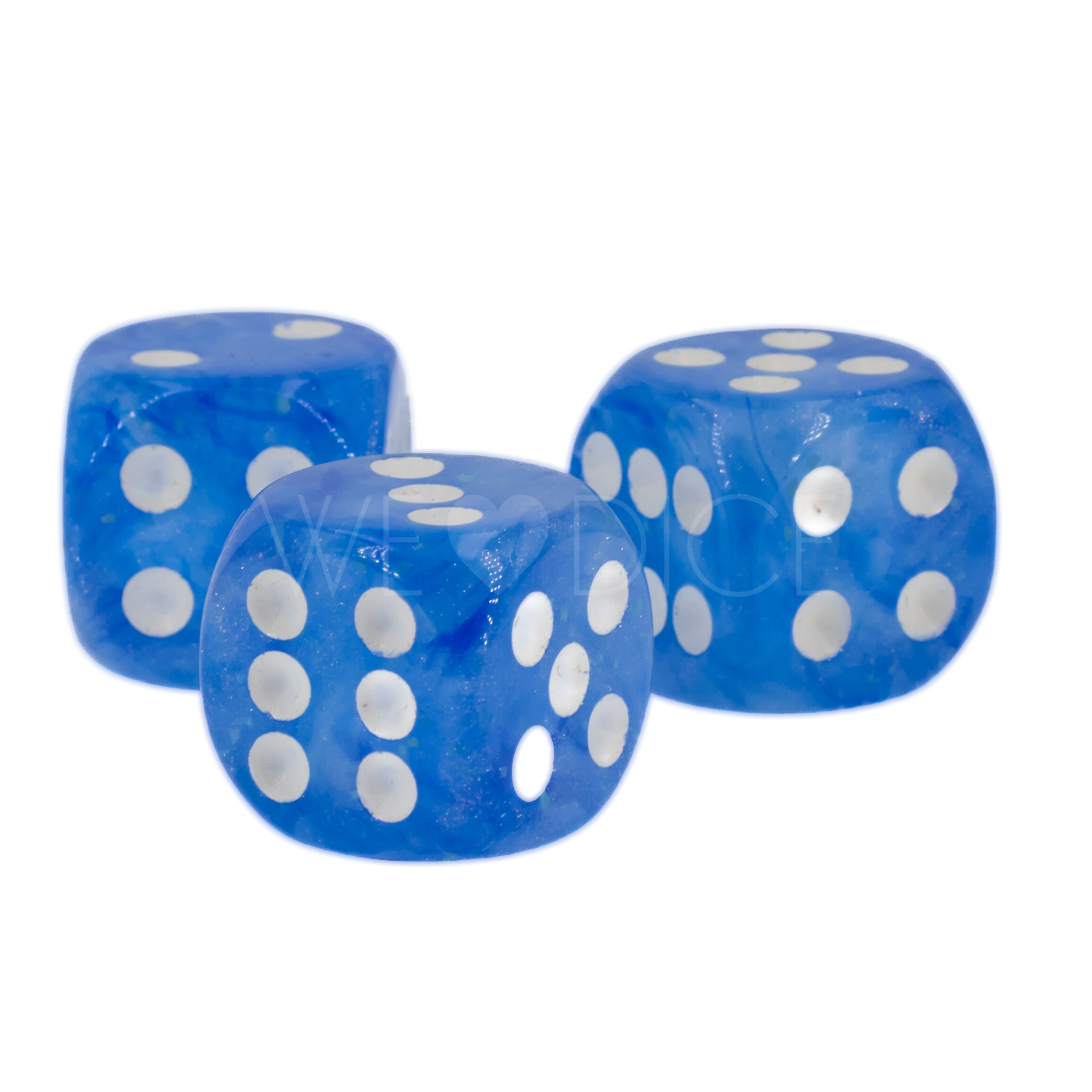 Borealis® Himmelblau / Weiß 16mm 