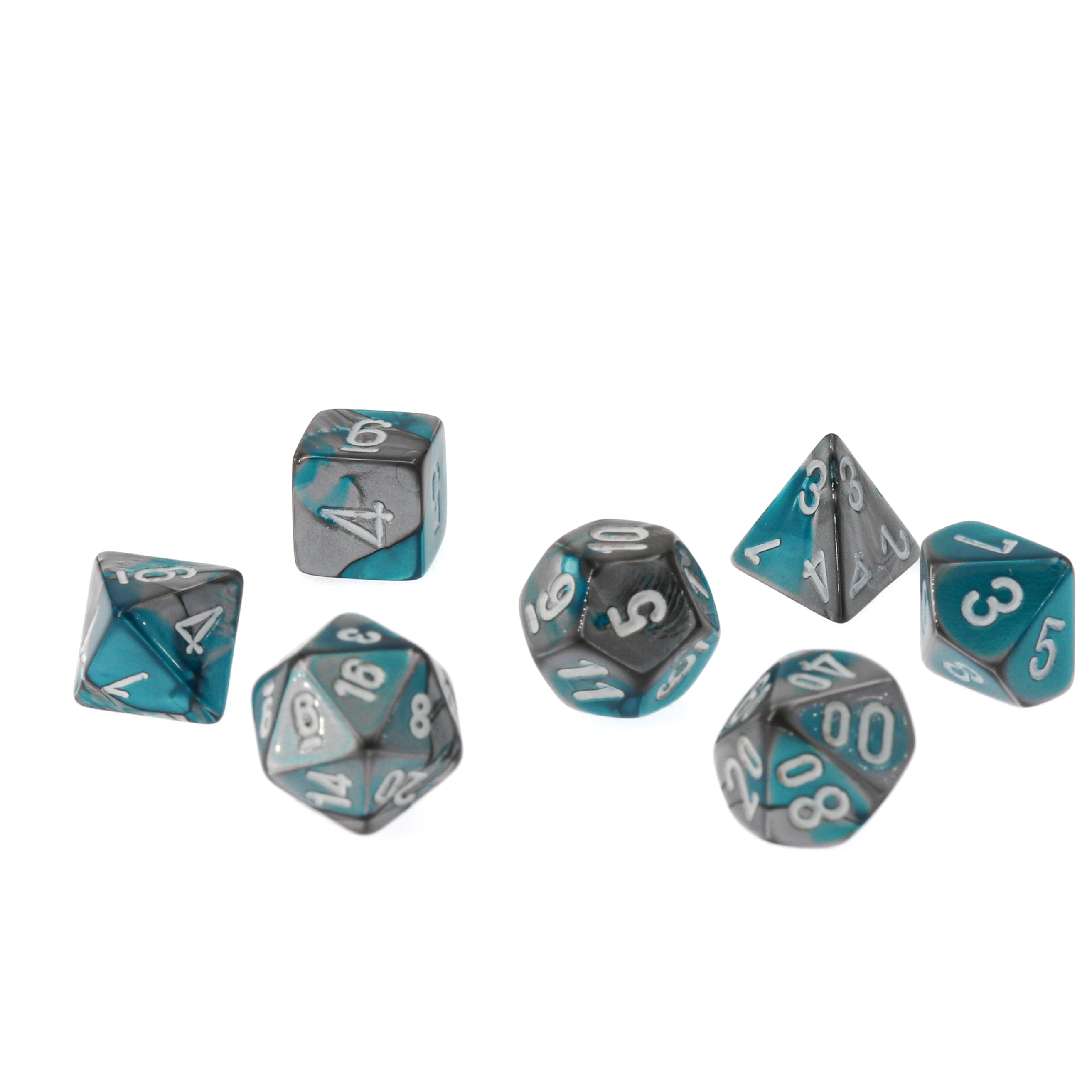 Gemini® Mini-hedral Polyhedral Steel-Teal / white 7-DieSet