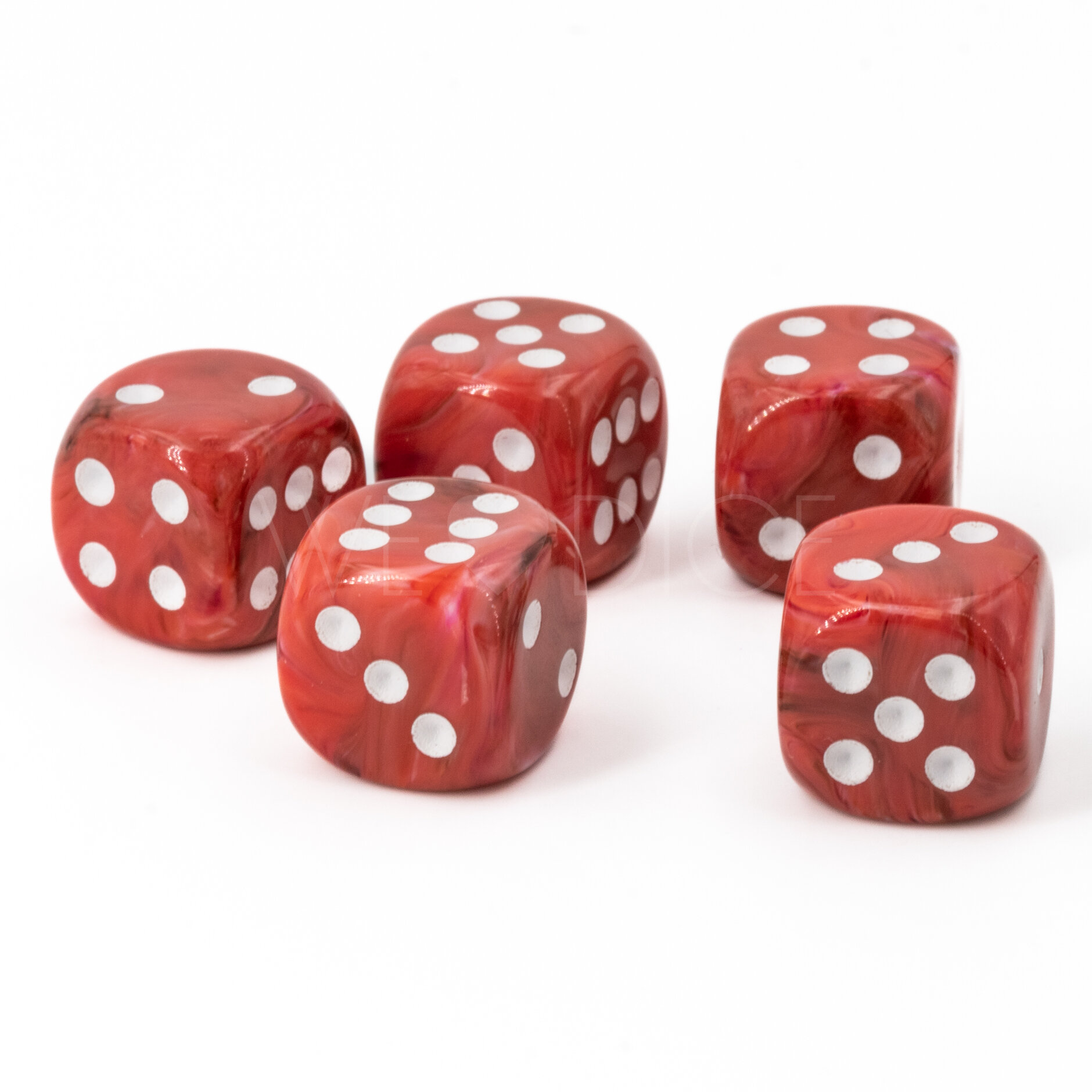 14mm  D6 Dice in red