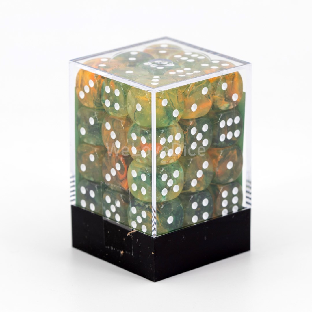 Nebula® Spring / Weiß 12mm W6 Würfel Set (36 Würfel)