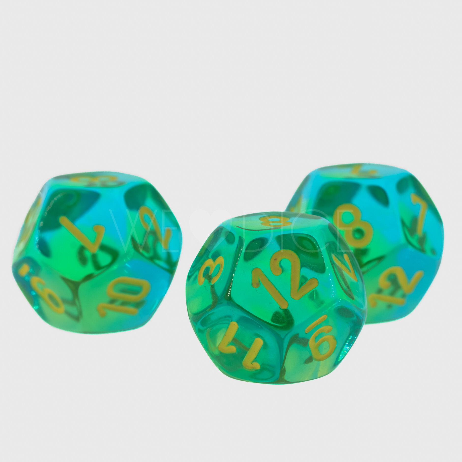 Gemini®, Transparent Grün-Blaugrün / gelb  W12 