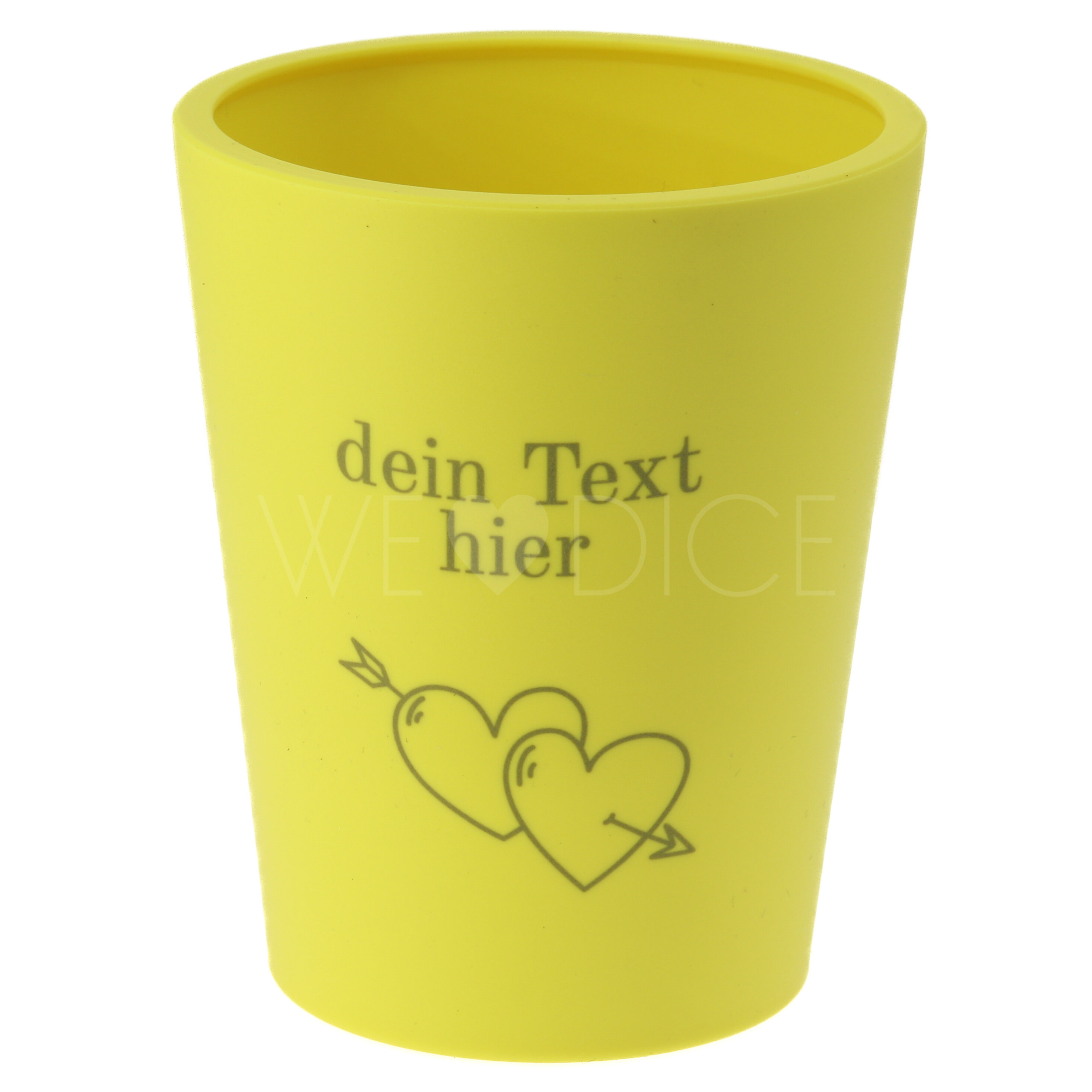 Dein Personalisierter - Dice Cup flex - Würfelbecher in gelb