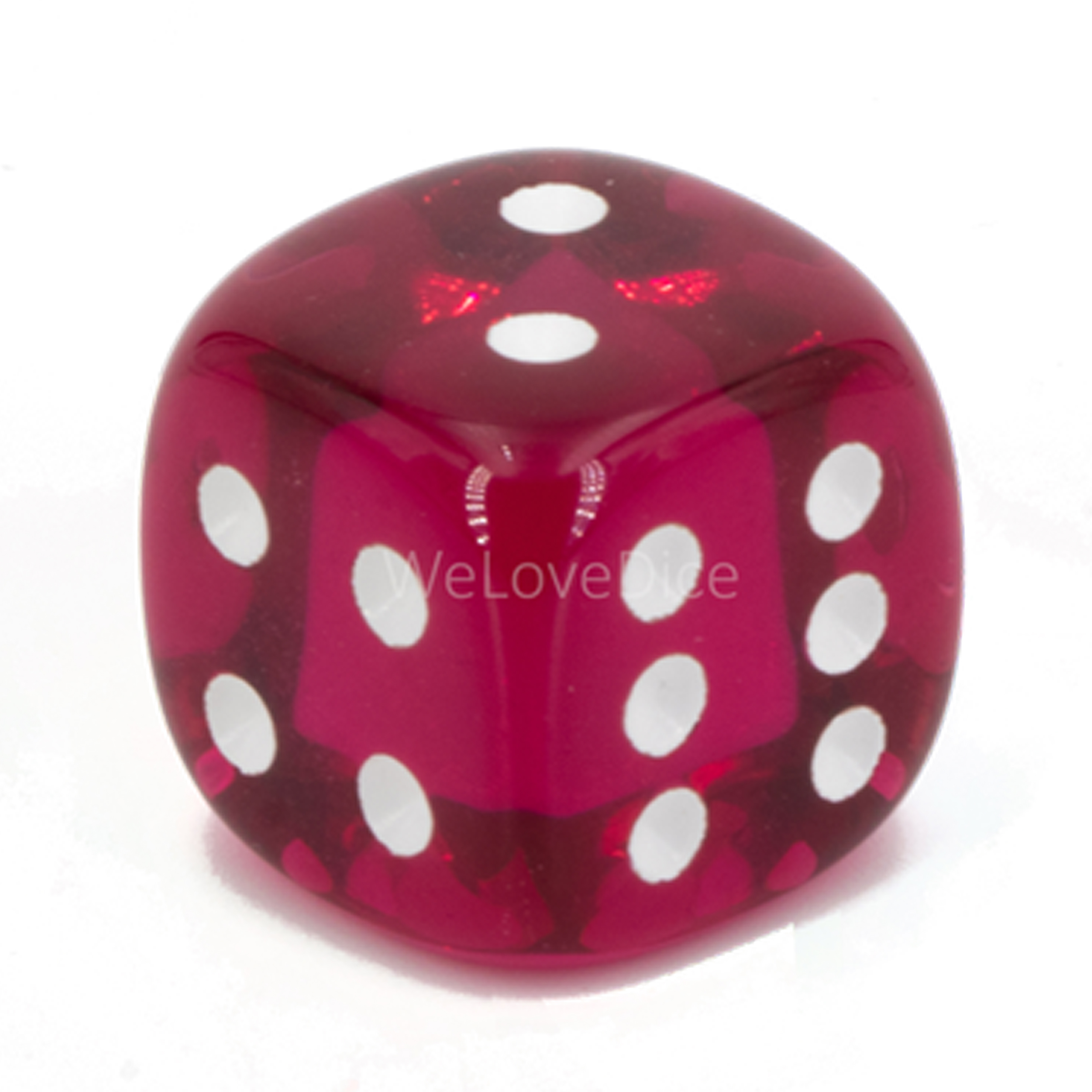 22mm W6 Würfel in himmber sorbet / Weiß