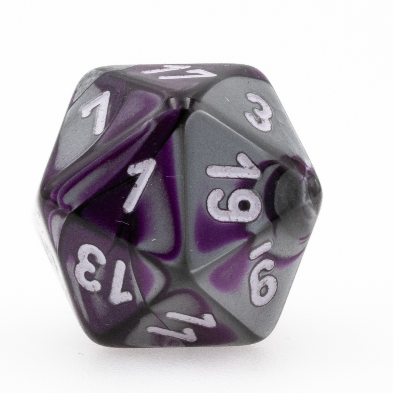 Gemini® Purple-Steel / white  D20 