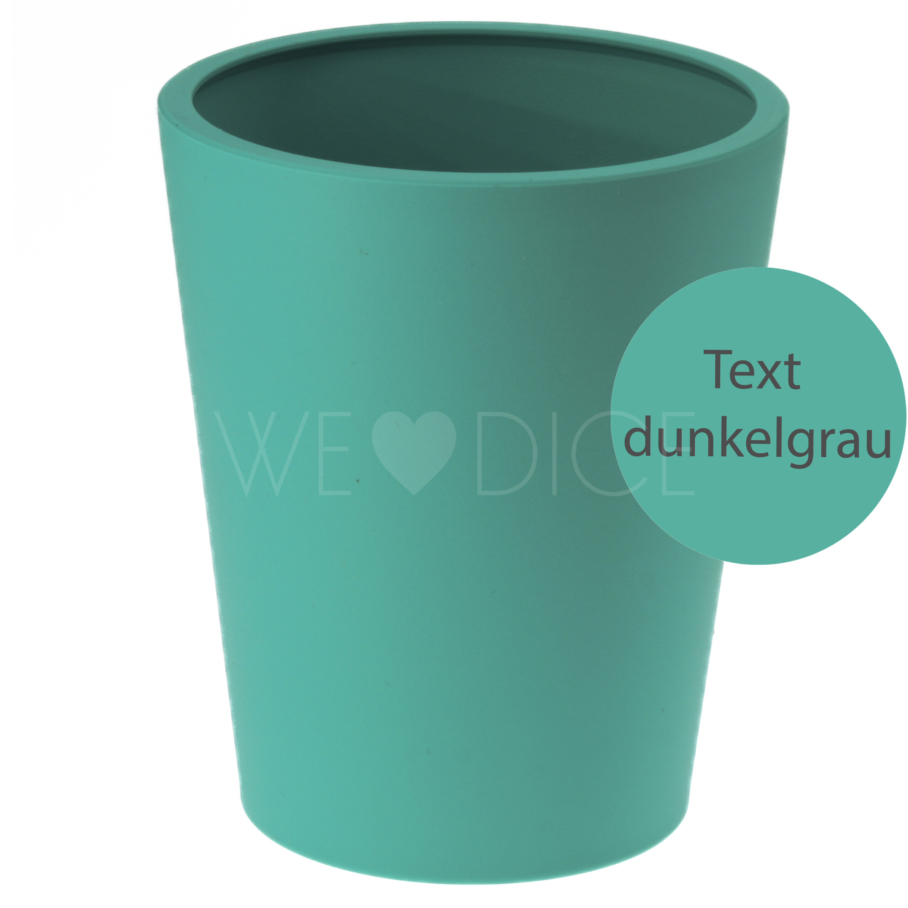 Dein Personalisierter - Dice Cup flex - Würfelbecher in türkis