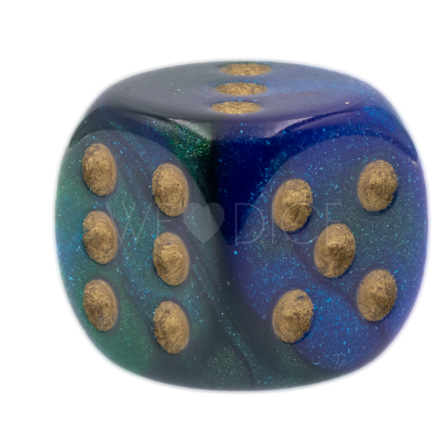 Gemini® Blaugrün / gold 16mm