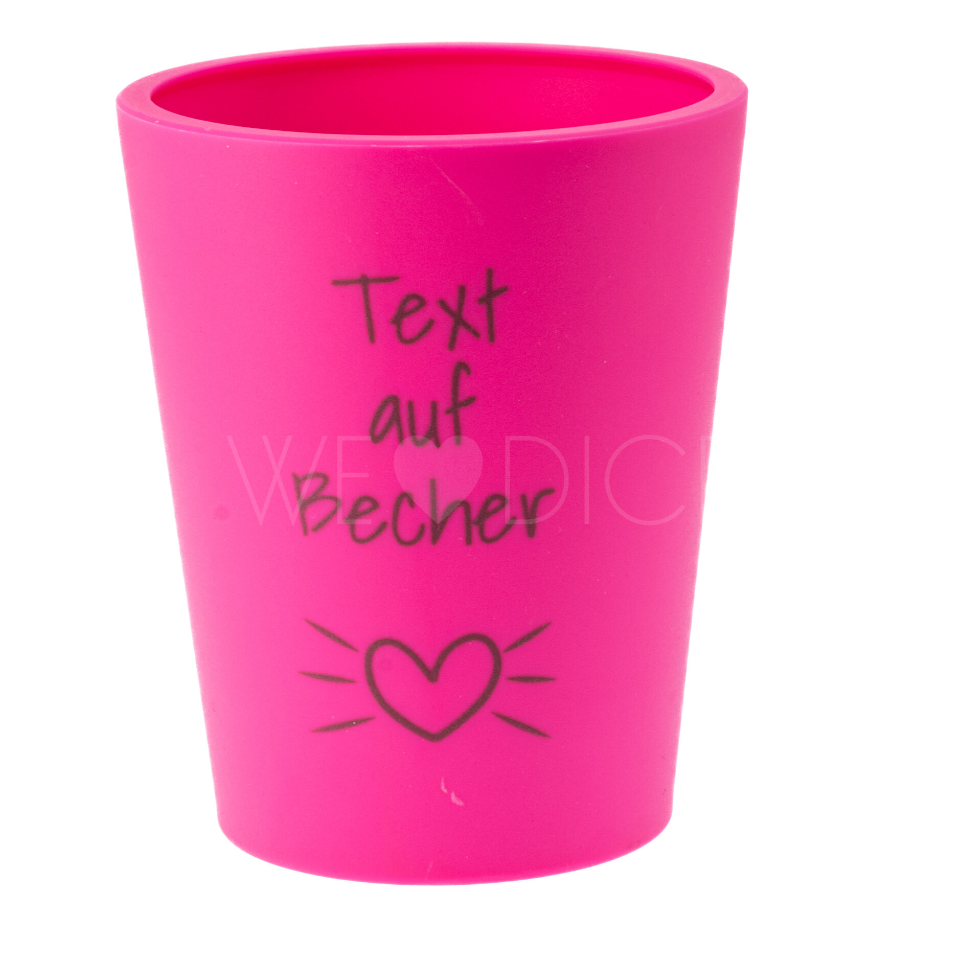 Dein Personalisierter - Dice Cup flex - Würfelbecher in neon pink
